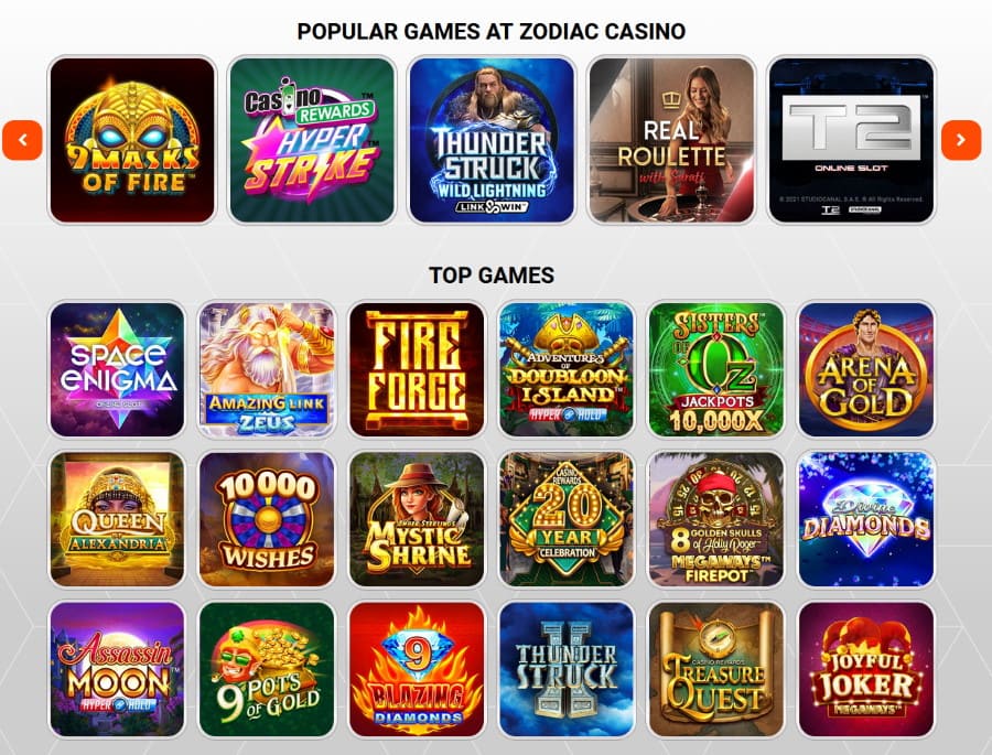 Play free on Zodiac Casino